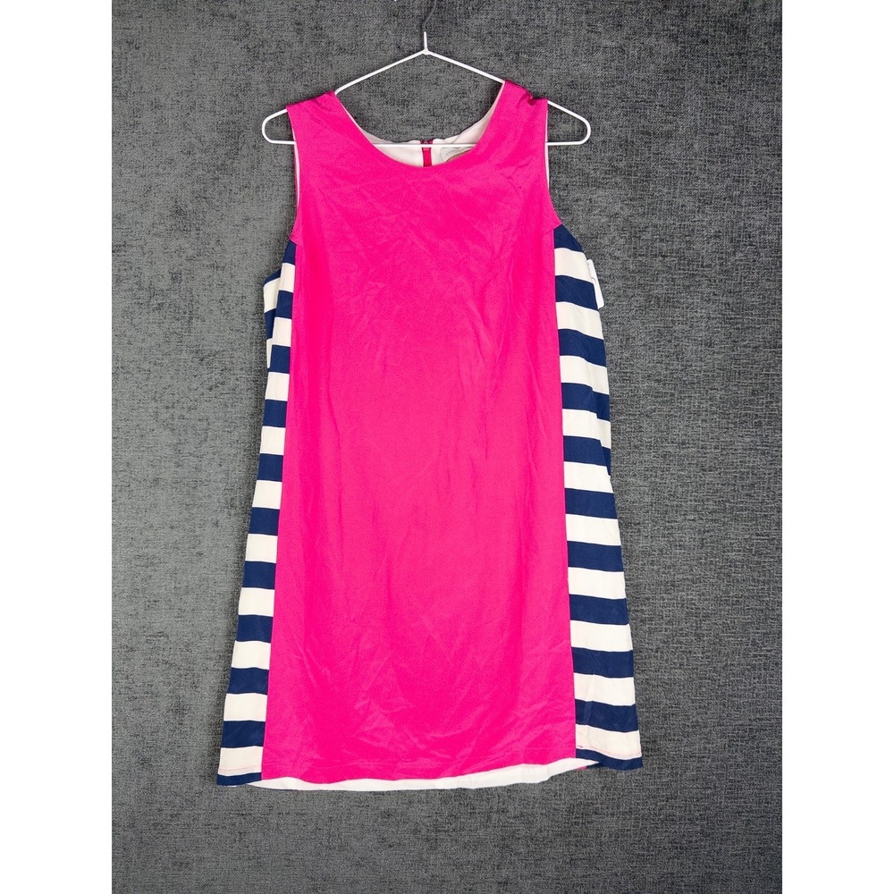 Amanda Uprichard Dress Womens L Mini Silk Color Block Striped Nautical Resort